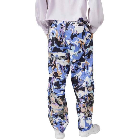 NEW Free People Mesmerize Me Print Cargo Pants Size Medium Purple Camo Wide Leg - Picture 2 of 16